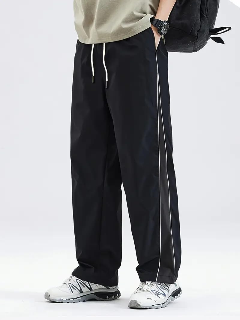 Trillion Light Fit Straight Fit Track Pant for Men | Lower for Men | Gym Trackpants Black - Image 5