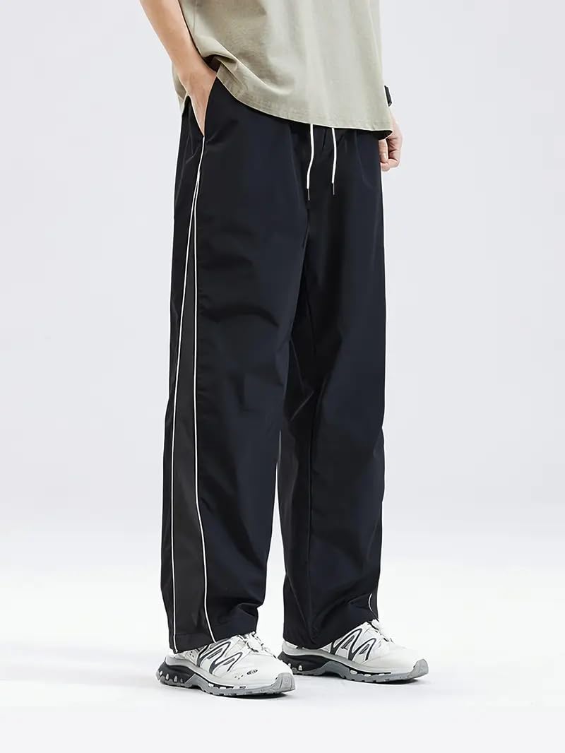 Trillion Light Fit Straight Fit Track Pant for Men | Lower for Men | Gym Trackpants Black - Image 3