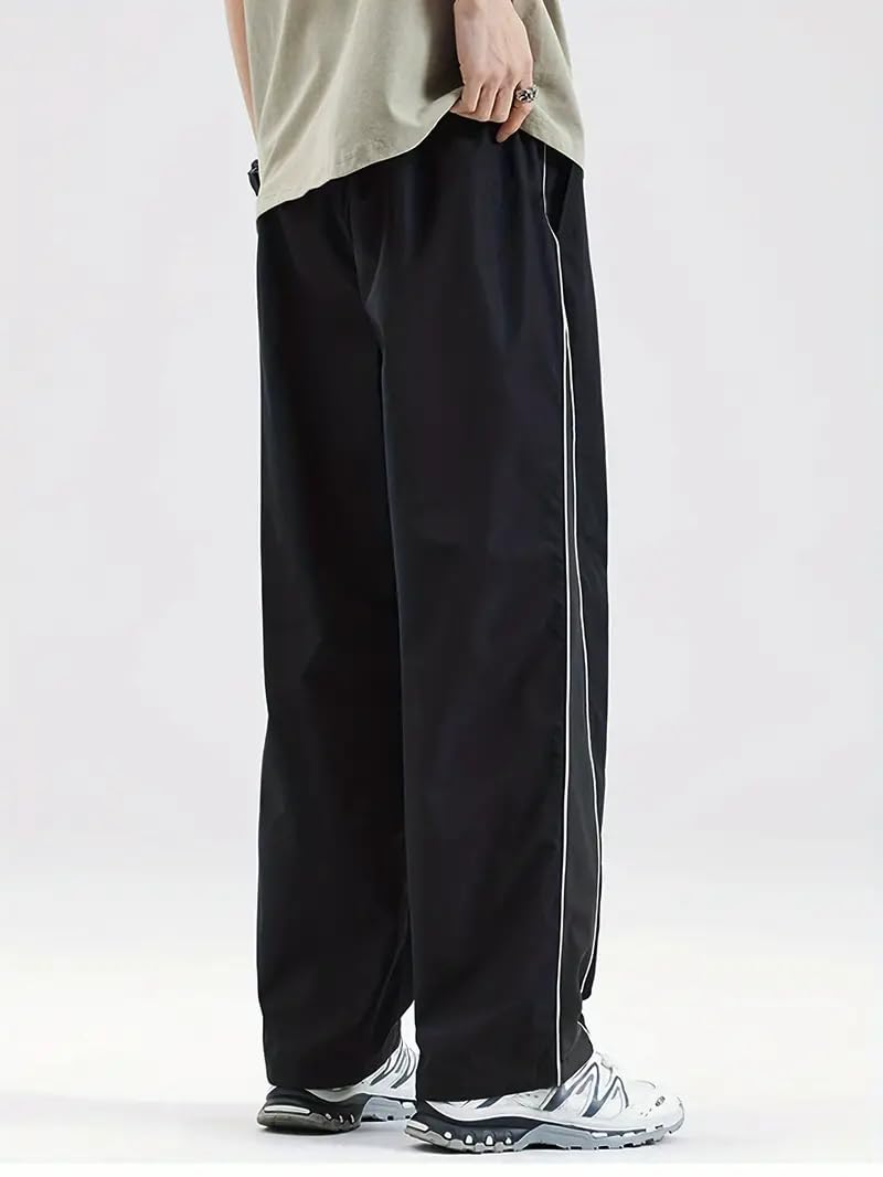 Trillion Light Fit Straight Fit Track Pant for Men | Lower for Men | Gym Trackpants Black - Image 2