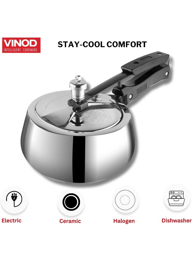 VINOD طباخ ضغط فينود هاندي شكل غطاء داخلي يوروبا - 2 لتر - Image 5