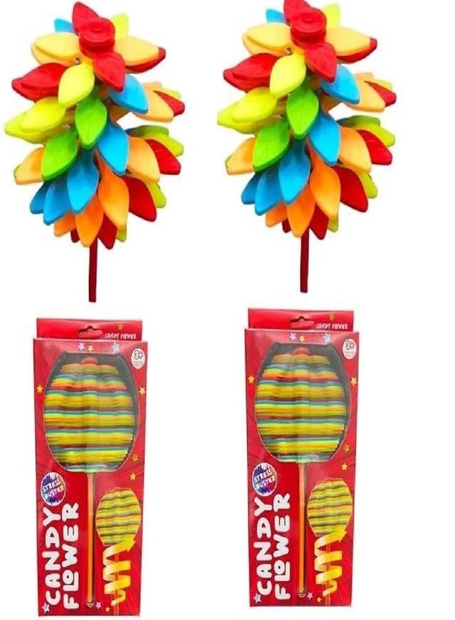 Lavilok Spin Candy Flower Rotating Lollipop Magic Lollipop Tree Stress Relief Toys Rattle (Multicolor)_F45 - Image 2