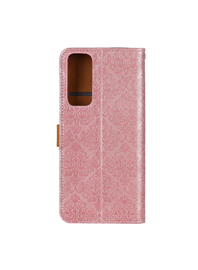 S-TOP Case For OPPO Reno5 5G European Floral Embossed Copper Buckle Horizontal Flip PU Leather Case with Holder & Card Slots & Wallet & Photo Frame - Image 3