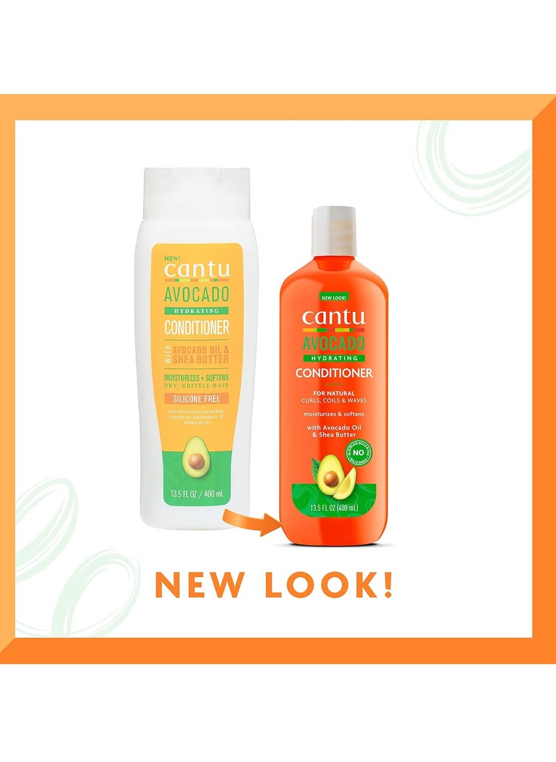 CANTO - Cantu Avocado Hydrating Silicone-Free Conditioner with Pure Shea Butter (Pack of 2) - Image 1