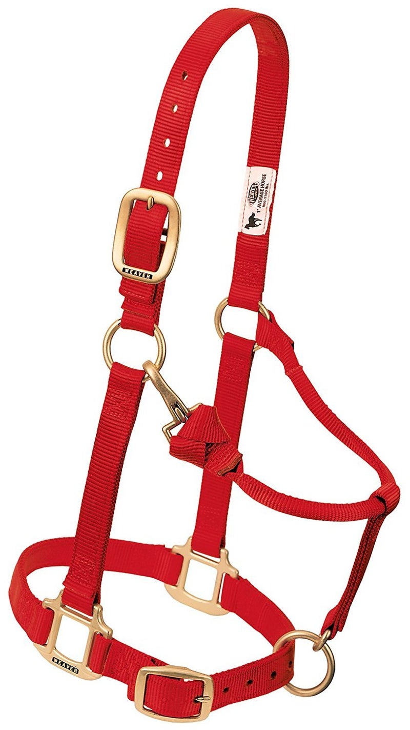 Weaver Leather 35-7034-RD 1" SM Red Snap Halter - Image 3