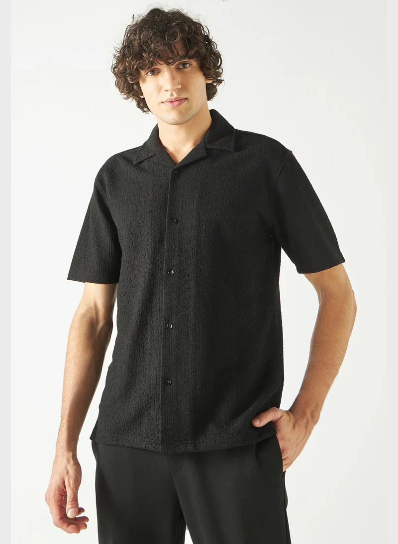 Iconic Textured Regular Fit Shirt