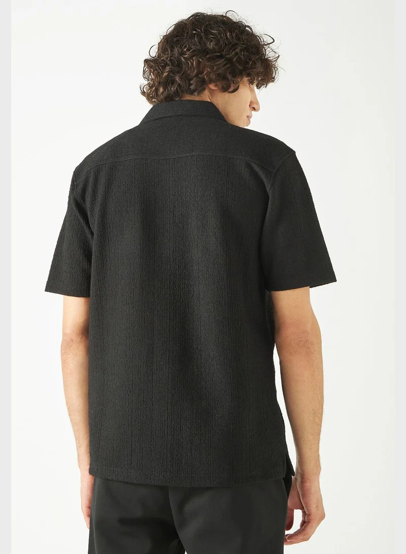 Iconic Textured Regular Fit Shirt