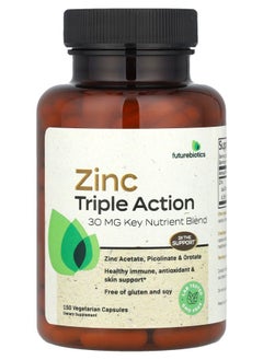 Futurebiotics Zinc Triple Action 30 mg 150 Vegetarian Capsules 