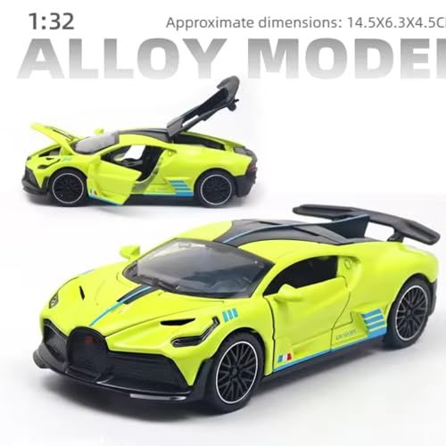 Mashes Bugatti Divo 1:32 Exclusive Alloy Metal Pull Back Die-cast Car Diecast Metal Pullback Toy car with Openable Doors & Light, Music Boys Gifts Toys for Kids【Colors as Per Stock】 - Image 3