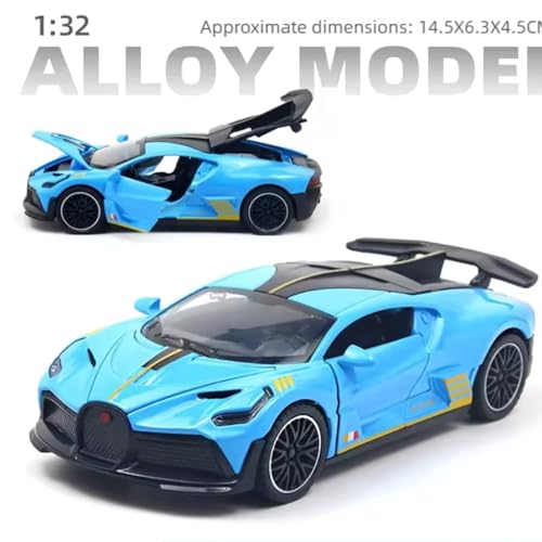 Mashes Bugatti Divo 1:32 Exclusive Alloy Metal Pull Back Die-cast Car Diecast Metal Pullback Toy car with Openable Doors & Light, Music Boys Gifts Toys for Kids【Colors as Per Stock】 - Image 2