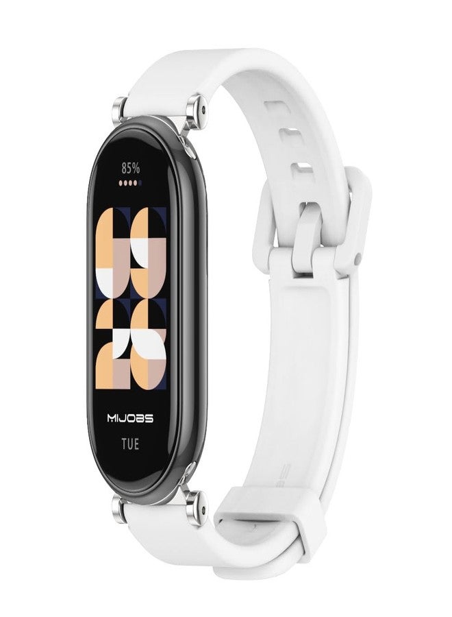 MIJOBS Strap for Mi Band 10/9/8, Replacement Wristband for Xiaomi Smart Band 9 Silicone Sport Watchband - Image 1