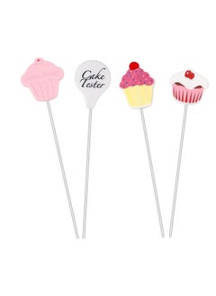 SUMAJU 4 Pcs Cake Tester, Stainless Steel Cake Testing Needles Reusable Cake Probe Cake Skewer Needles for Kitchen Home Baking Tools Stocking Stuffers Christmas Gifts for Bakers  - Image 1
