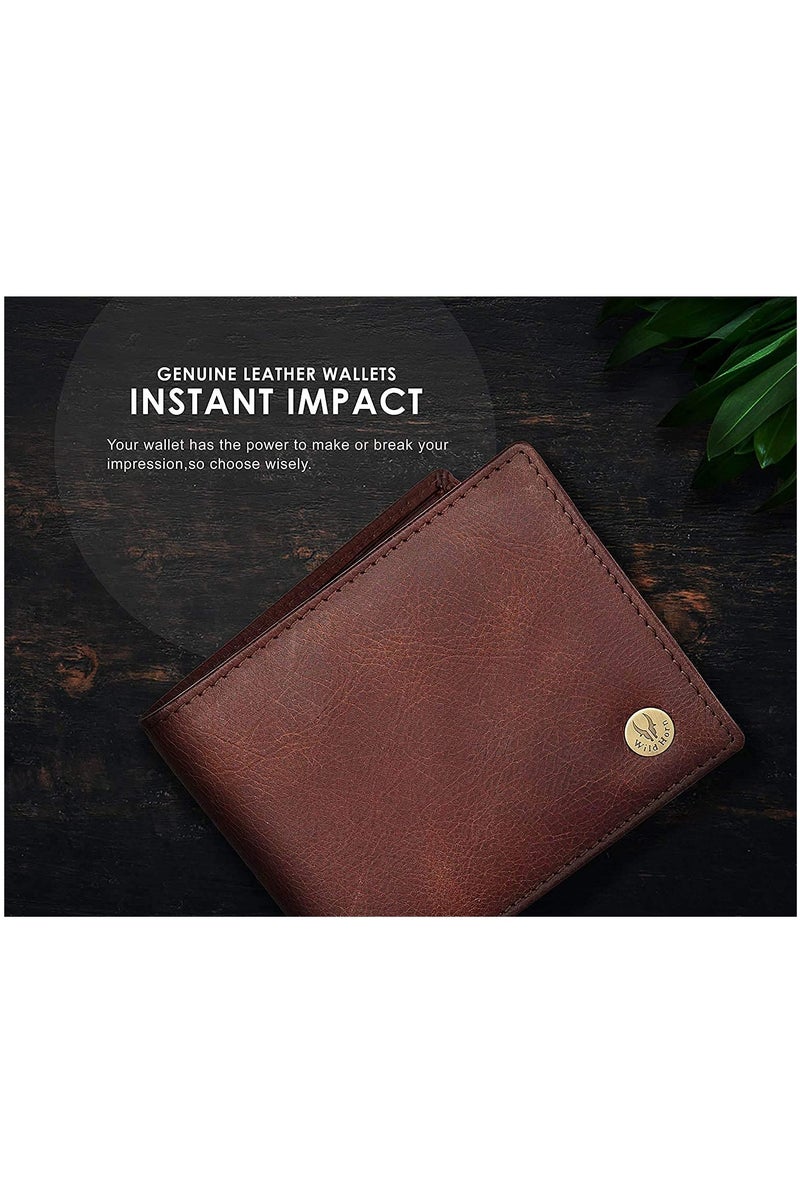 WildHorn Brown Leather Men's Wallet (WH2052 CRACKLE) - Image 5