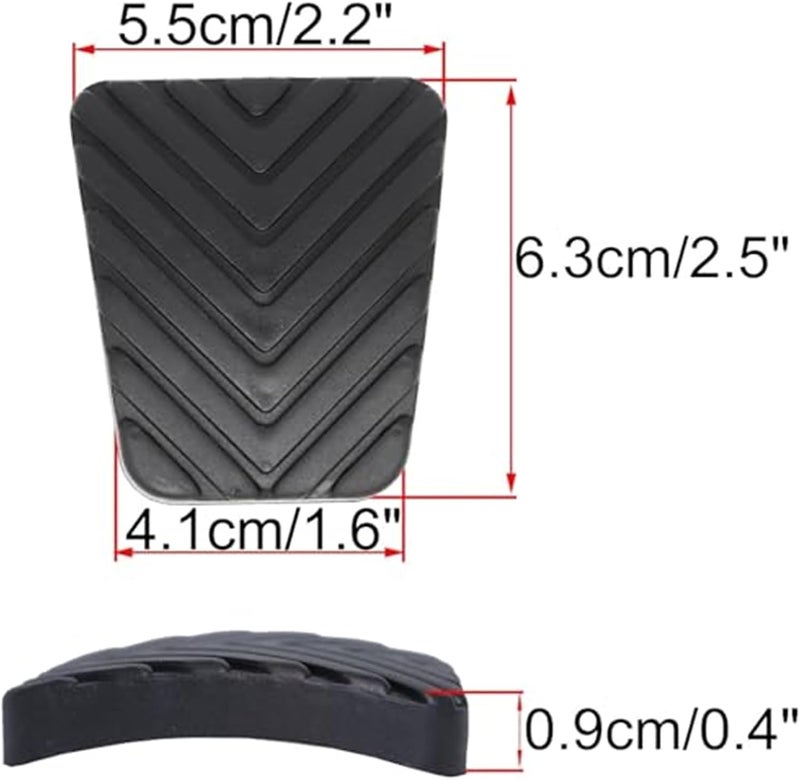 Wivplex Black Pedal Pad Set for Hyundai - Image 4
