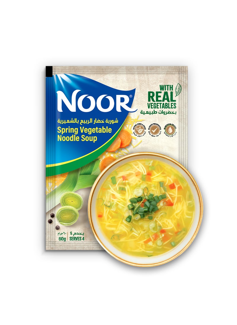 Noor Spring Vegetable Noodle Instant Soup 60g - Image 1
