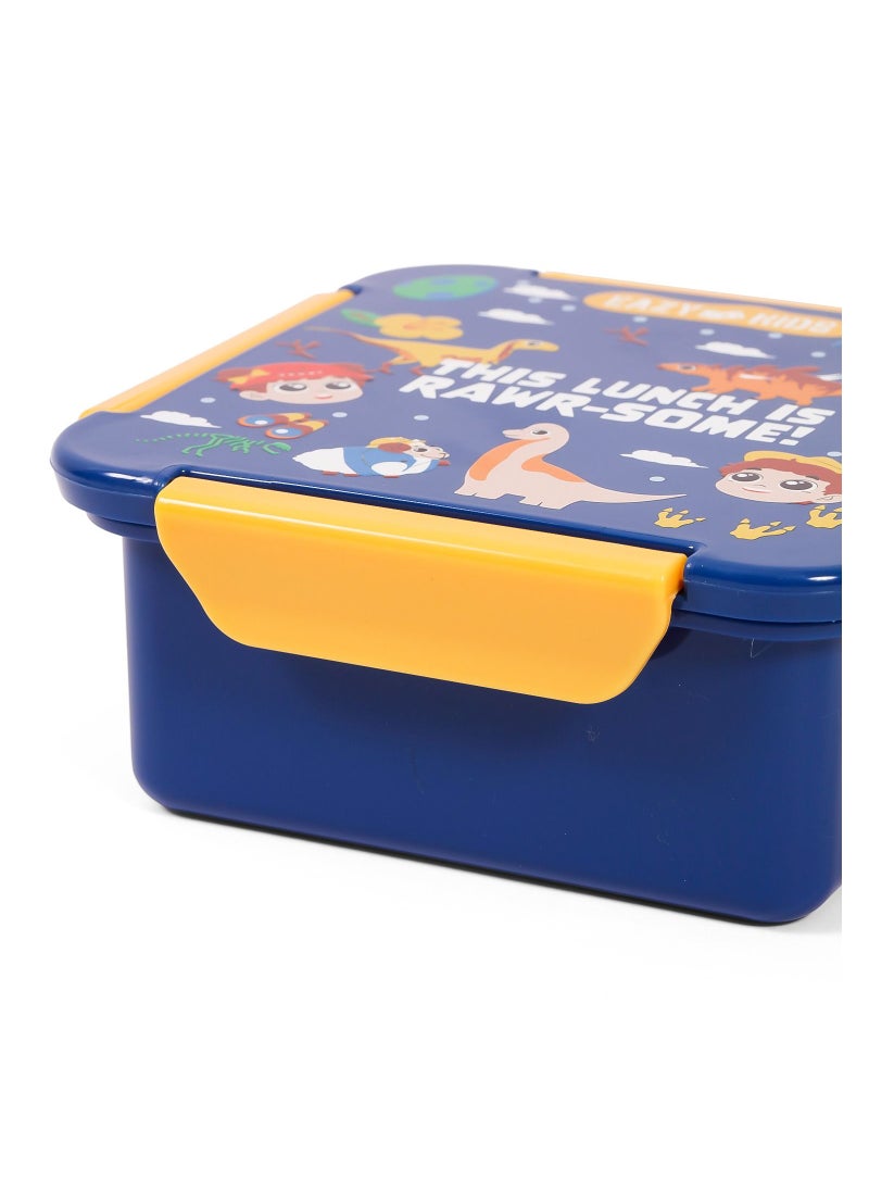 Eazy Kids - Eazy Kids Lunch Box Set T-Rex- Blue - Image 1