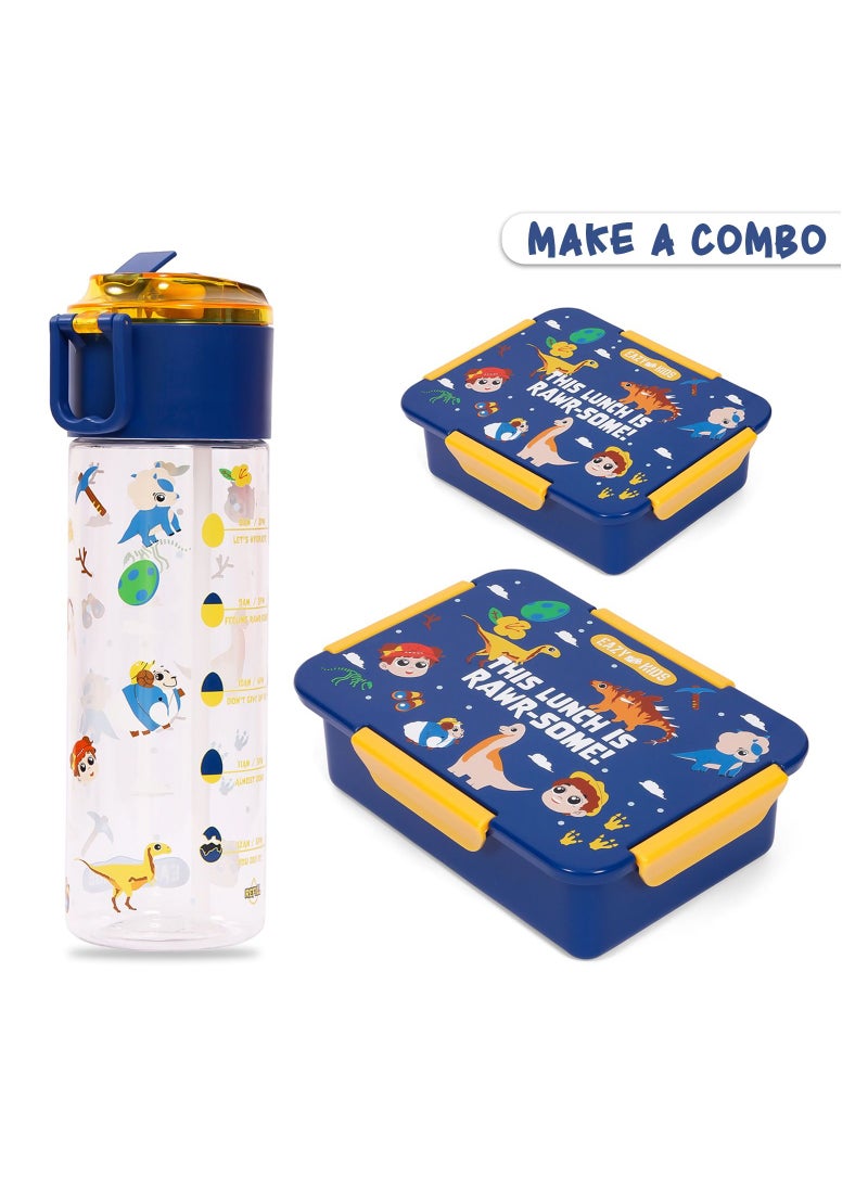 Eazy Kids - Eazy Kids Lunch Box Set T-Rex- Blue - Image 1