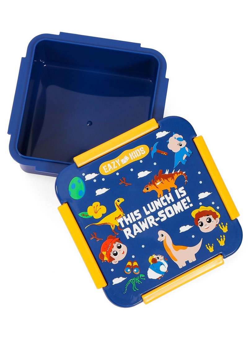 Eazy Kids - Eazy Kids Lunch Box Set T-Rex- Blue - Image 1
