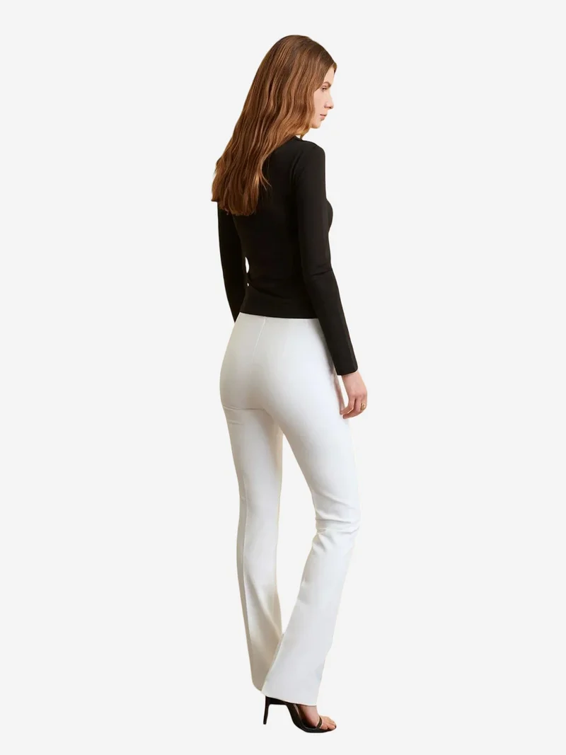 ديلفين DILVIN Women's Straight-leg Crepe Trousers