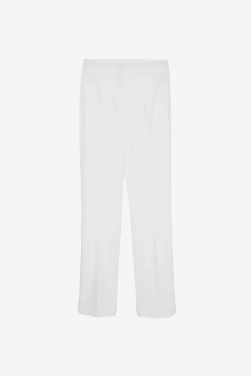 Dilvin White DILVIN Women's Straight-leg Crepe Trousers for Women | Best Price UAE