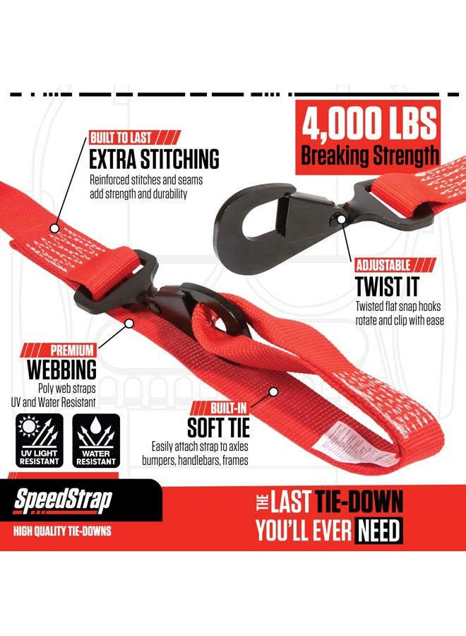 SpeedStrap UTV Tie-Down Kit - Red - Image 4