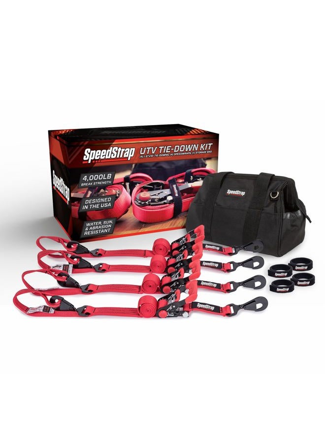 SpeedStrap UTV Tie-Down Kit - Red - Image 1