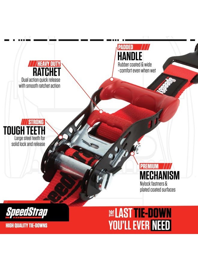 SpeedStrap UTV Tie-Down Kit - Red - Image 3