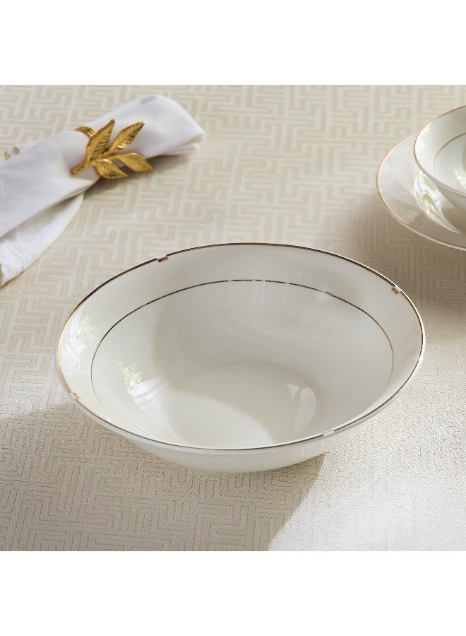 Home Box Gold Rib Serving Bowl - 22.5 cm - Image 1
