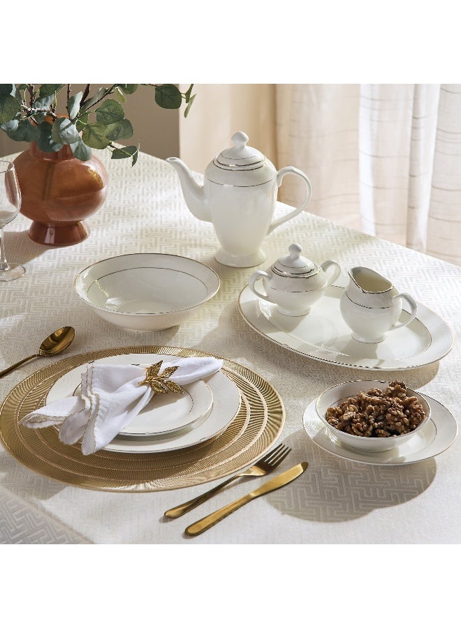 Home Box Gold Rib Serving Bowl - 22.5 cm - Image 4