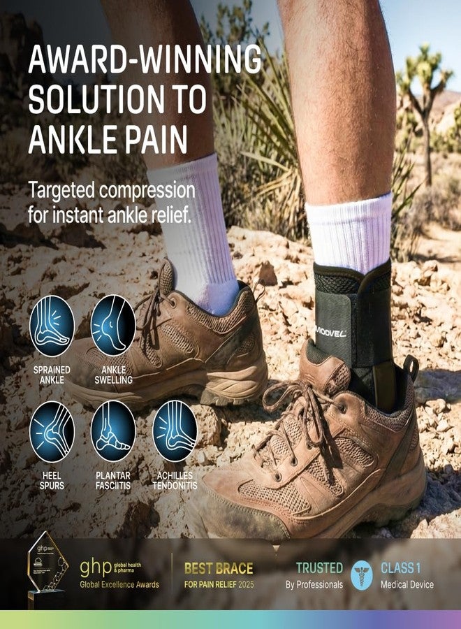 MODVEL Slim Lace Up Ankle Brace, Adjustable Ankle Braces for Men, Ankle Brace for Women, Ankle Support for Women – Figure 8 Ankle Brace Strapping with Soft Pads for Sprained Joint Stability Ankle Wrap - Image 3