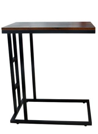 Panax C Shaped End Table, Side Table for Couch and Bed, Small Side Table for Small Spaces, Living Room, Bedroom, Rustic Snack Table (Rustic Brown) - pzsku/ZACED63DFF10693571002Z/45/_/1694097333/41bcc5b9-4263-4d9c-9598-cd24bca2d9c3