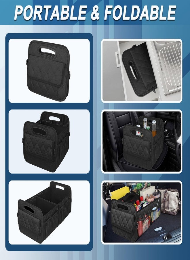 Deosk Car Trunk Organizer for SUV, Car Organizers and Storage with 6 Pocket, Car Accessories for Women/Men 50LWaterproof Polyester Trunk Organizer, Black - Image 3