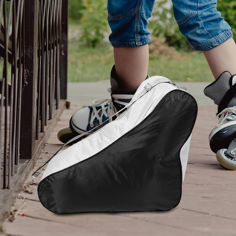 Triangle Roller Skate Bag Portable Ice Skating Backpack Single Shoulder Roller Skates Accessories Storage Case for Outdoor Sports and Travel - Image 5