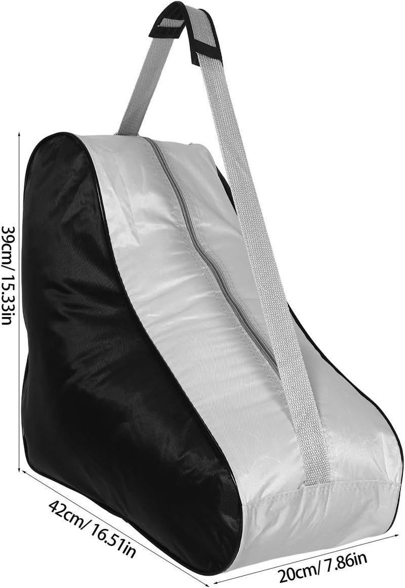 Triangle Roller Skate Bag Portable Ice Skating Backpack Single Shoulder Roller Skates Accessories Storage Case for Outdoor Sports and Travel - Image 2