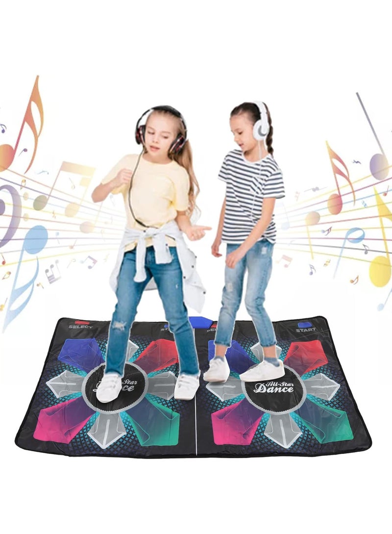 GGOOT Dance Mat Games for TV, Electronic Double Dance Mat, Dance Mat Double Game for Kids and Adults, Electronic Dance Pad Christmas Birthday Gift Toy with a HD Multimedia Interface - Image 1