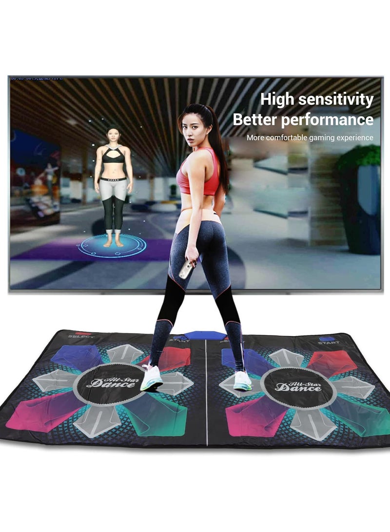 GGOOT Dance Mat Games for TV, Electronic Double Dance Mat, Dance Mat Double Game for Kids and Adults, Electronic Dance Pad Christmas Birthday Gift Toy with a HD Multimedia Interface - Image 2
