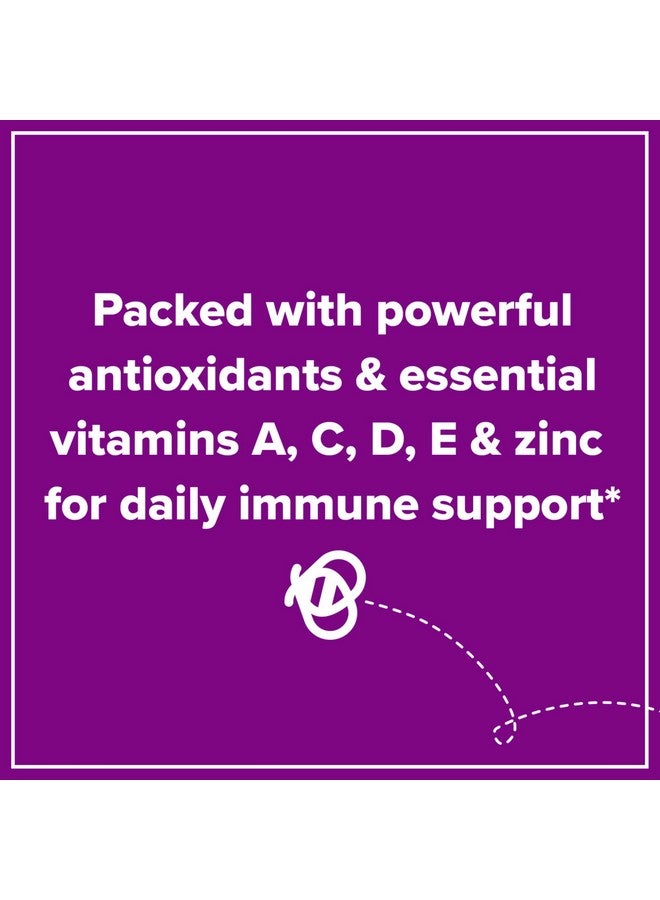 Zarbee's Elderberry Gummy Daily Immune Support Supplement with Vitamins A, C, D, E & Zinc, Black Elderberry Fruit Extract, Natural Berry Flavor, 60 Count - Image 3