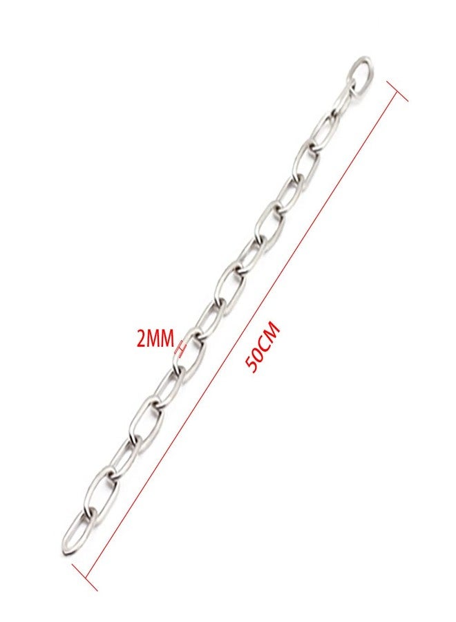 MIKMAYTOO Small Metal Chain, Stainless Steel Safety Chains 20" - Image 2