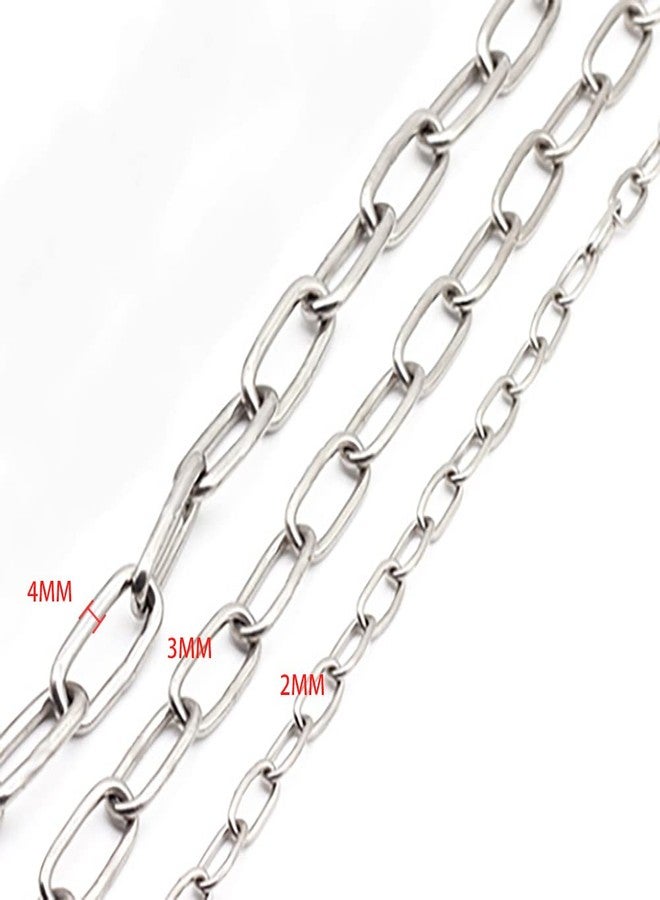 MIKMAYTOO Small Metal Chain, Stainless Steel Safety Chains 20" - Image 3