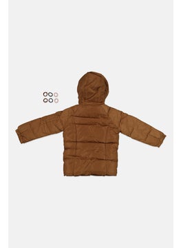 Limited Too Toddlers Girl Quilted Puffer Jacket, Tan  - Image 2