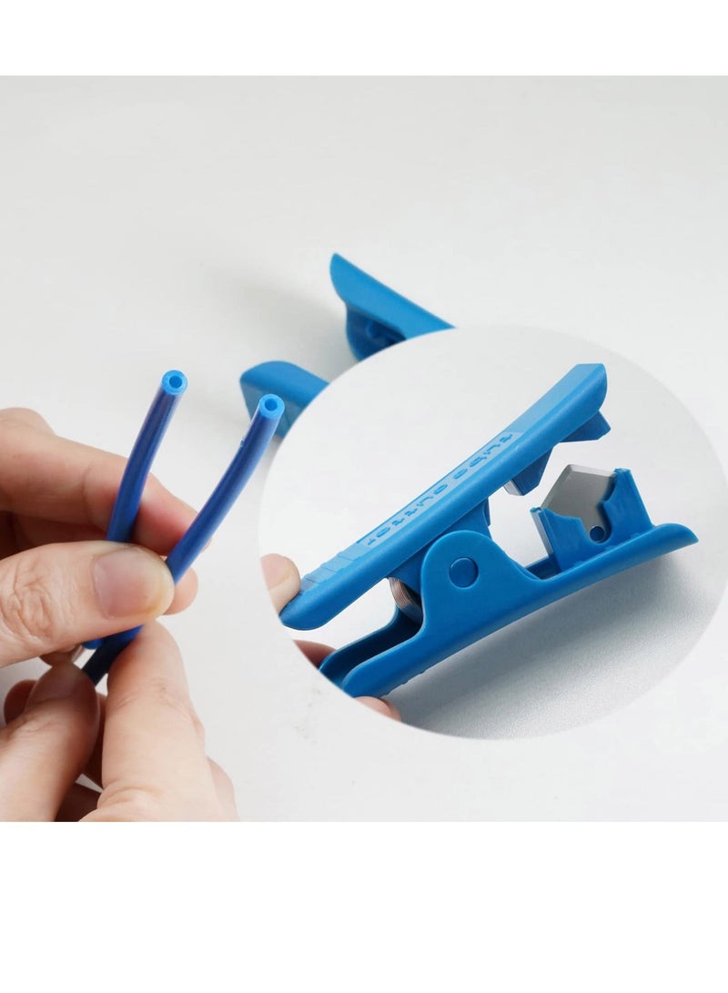 3D Printer PTFE Tube Bowden Tubing 1.75mm Filament 1M with 2X PC4-M6 & PC4-M10 Pneumatic Fittings &Tube Cutter 3D Printer Parts use for Ender 3/Ender 3 Pro/Ender 3 V2/CR-10/CR10S Hotend - Image 3