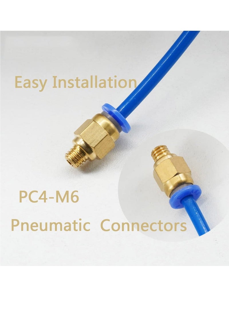 3D Printer PTFE Tube Bowden Tubing 1.75mm Filament 1M with 2X PC4-M6 & PC4-M10 Pneumatic Fittings &Tube Cutter 3D Printer Parts use for Ender 3/Ender 3 Pro/Ender 3 V2/CR-10/CR10S Hotend - Image 4