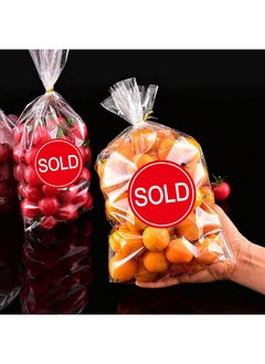 Well Tile 2 Inch Sold Stickers Fluorescent Red Sold Labels Sold Point Of Sale Pricing Inventory Control Labels For Retail Store Shop Tag Yard Sale 500 Pcs  - Image 4