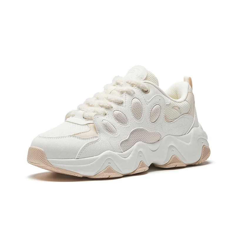 ANTA Women’s Chunky Low-Top Sneakers – Thick Sole Casual Dad Shoes