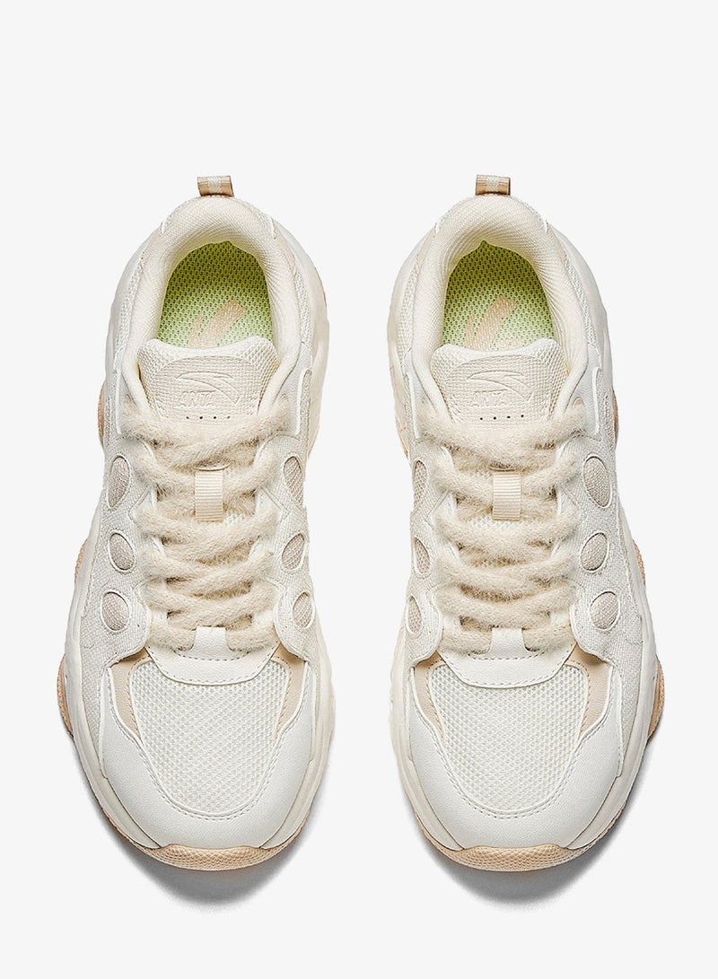 ANTA Women’s Chunky Low-Top Sneakers – Thick Sole Casual Shoes - Image 3