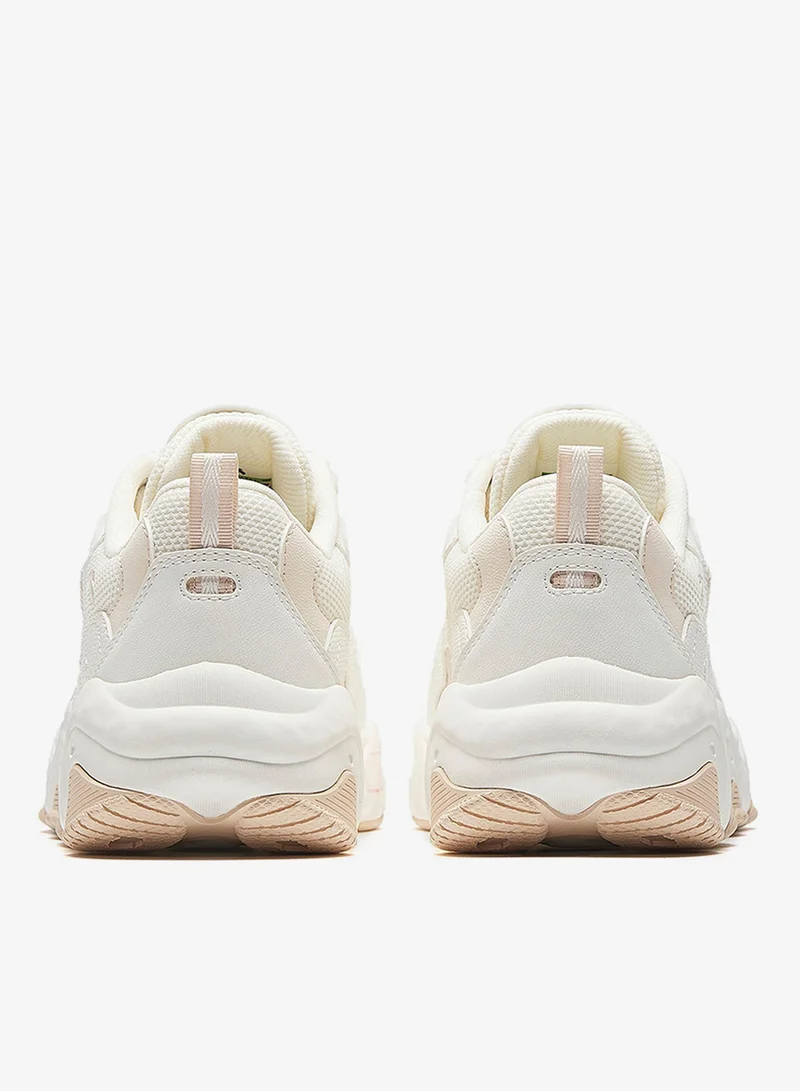 Anta Beige/White/Khaki Women’s Chunky Low-Top Sneakers – Thick Sole Casual Shoes for Women | Best Price UAE
