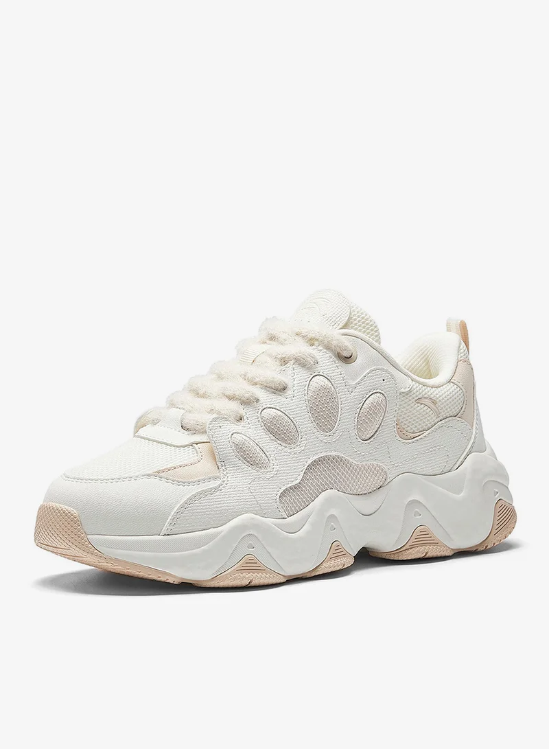 ANTA Women’s Chunky Low-Top Sneakers – Thick Sole Casual Dad Shoes