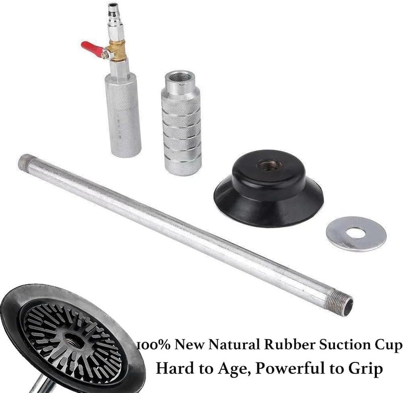 VQP Pneumatic Dent Puller, Pneumatic Suction Cup Dent Puller with 3 Suction Cups (3.2", 4.7", 6.1â€), Car Dent Puller Kit, Auto Body Dent Repair Kit, 23.2â€ Length - Image 4