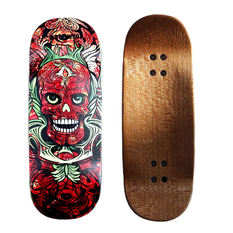 NOAHWOOD Handmade Fingerboard Deck 975x35mm 5Layer Color Maple Pro concave Creative Design Mini Skateboard Red fingersoul - Image 2