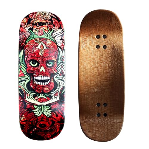 NOAHWOOD Handmade Fingerboard Deck 975x35mm 5Layer Color Maple Pro concave Creative Design Mini Skateboard Red fingersoul - Image 1
