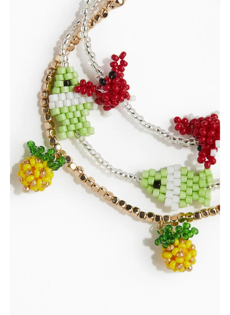 H&M 3-pack beaded bracelets